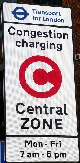 Congestion Charge Zone sign