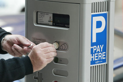 Parking pay and display meter