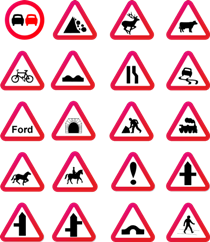 Highway code road signs