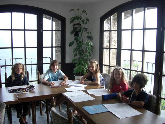 ESL Schoolchildren learning English